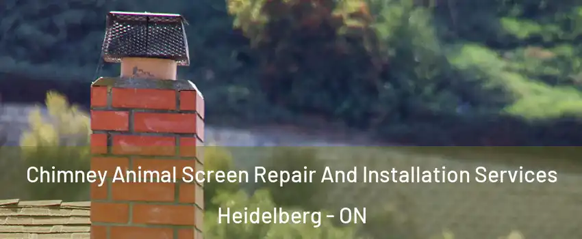 Chimney Animal Screen Repair And Installation Services Heidelberg - ON