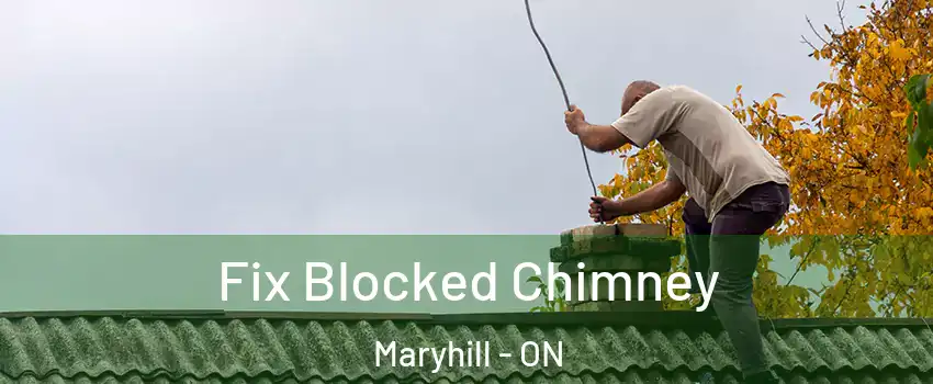 Fix Blocked Chimney Maryhill - ON