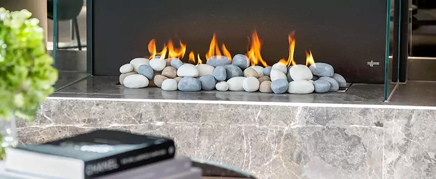 Double-Height Fireplace Design Refurbishment in Woolwich, Ontario