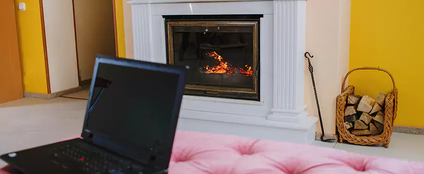 Valor Outdoor Gas Fireplace in Woolwich, Ontario